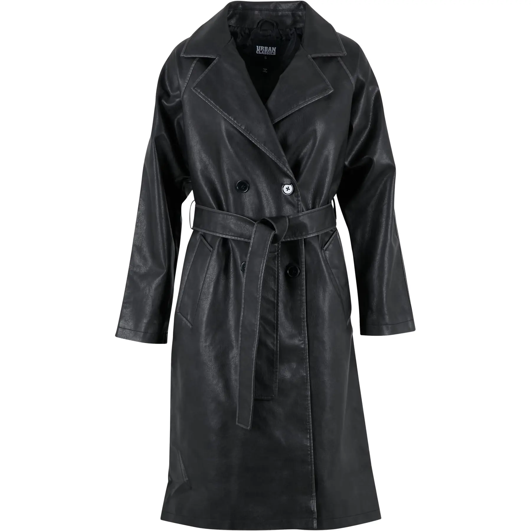 Veste en cuir femme Urban Classics Trenchcoat