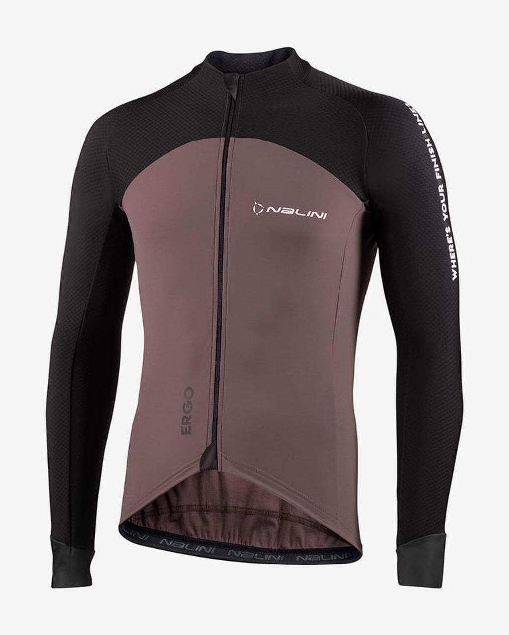 Maillot Nalini Ergo XWarm manche longue cuivre noir - XXL
