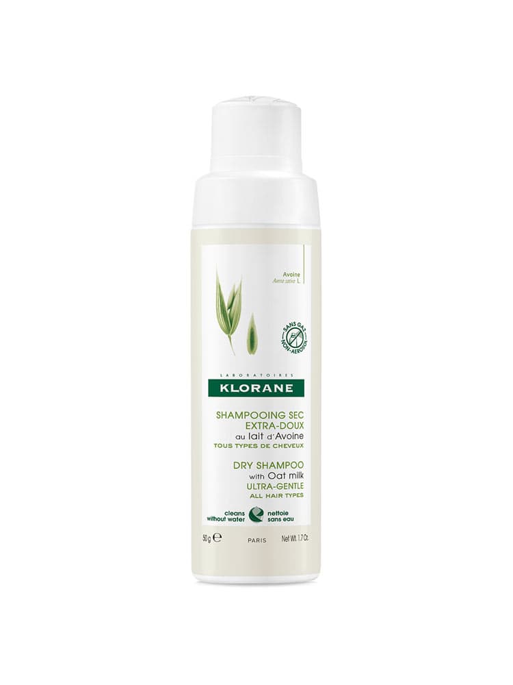 Klorane Avoine Shampoing Sec En Poudre Extra-Doux au Lait d'Avoine - Sans Gaz - Tous Types de Cheveux