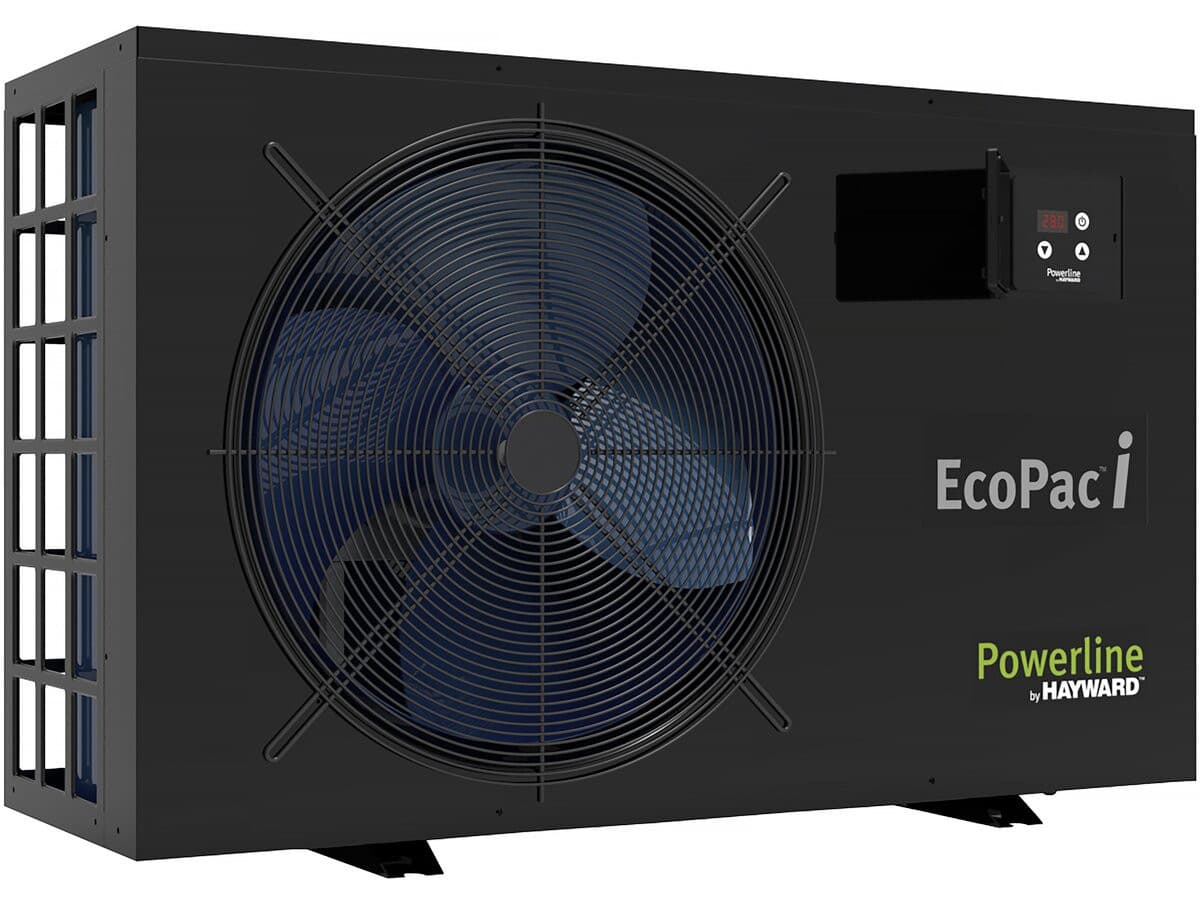 Pompe à chaleur pour piscine 8kw - inverter -"Ecopac by Hayward" - Noir