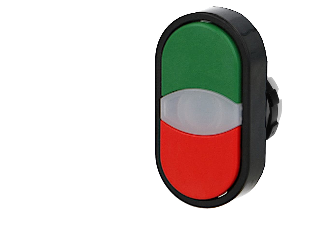 Tête de bouton poussoir double vert et rouge IMO Ø22mm